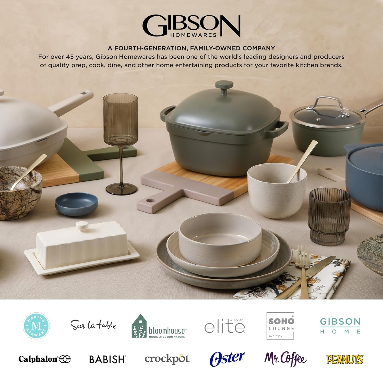 Gibson Elite Soho Lounge Round Reactive Glaze Stoneware Dinnerware Set, Service for 4 (16pc), Blue, Soho Round. - Image 9