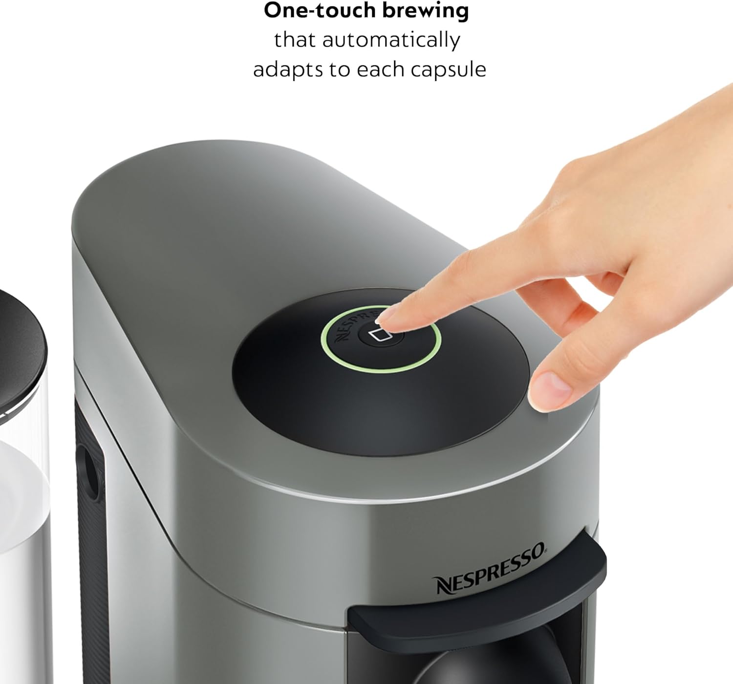 Nespresso Vertuo Plus Coffee and Espresso Maker by De’Longhi, Grey